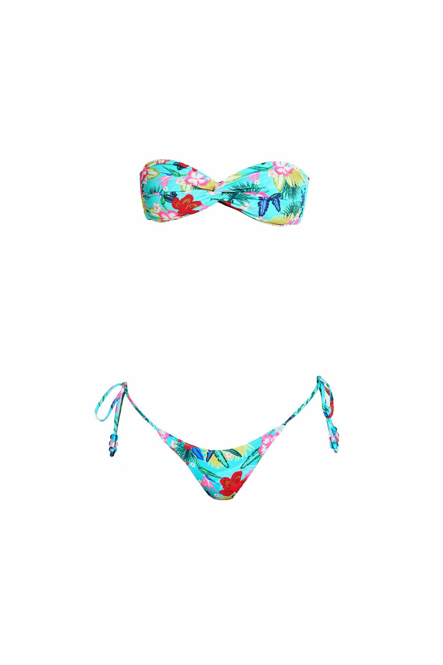 URSULA top - retro hibiscus  -  SWIM TOPS  -  B Ā M B A S W I M