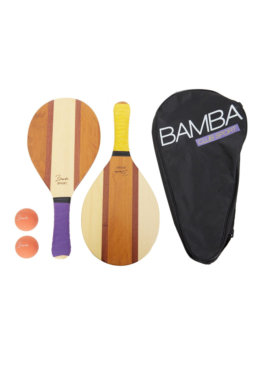 Logo-Print Wooden Beach Bat and Ball Set