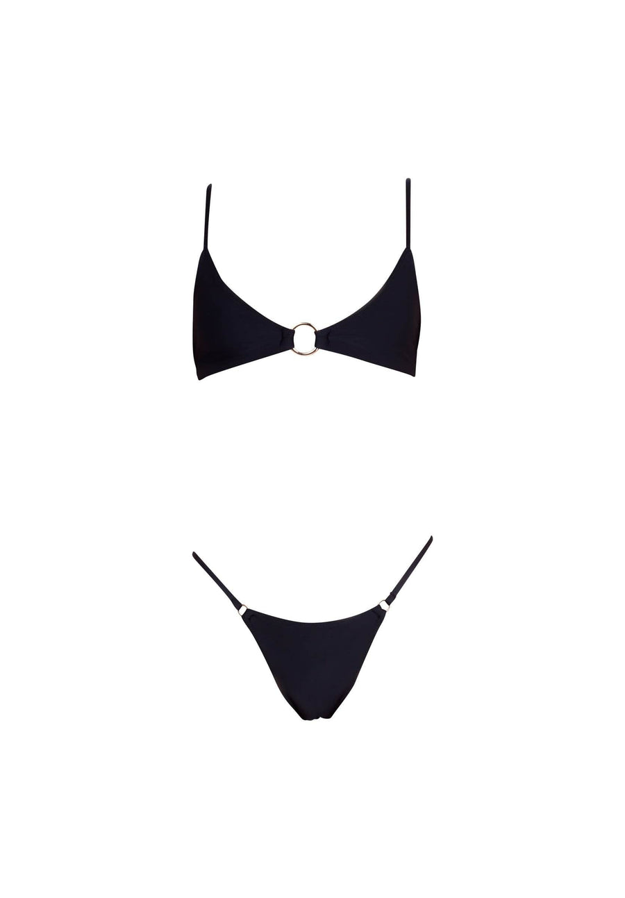 RINGLEADER top – jet black  -  SWIM TOPS  -  B Ā M B A S W I M