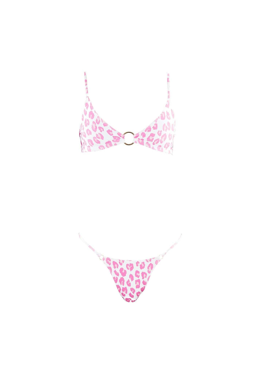 RINGLEADER top – pink leopard  -  SWIM TOPS  -  B Ā M B A S W I M
