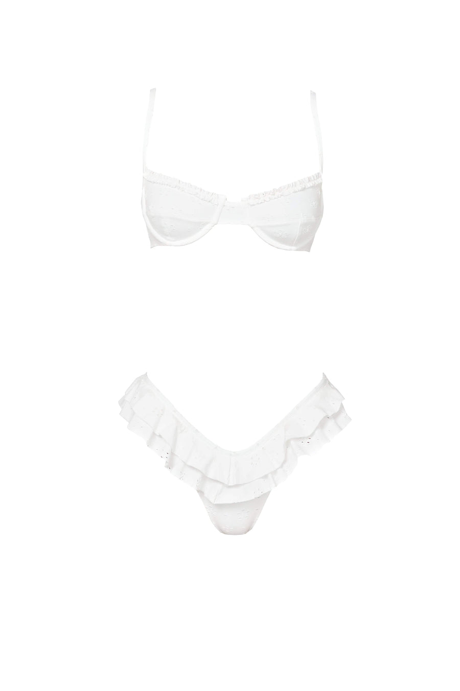 LOREN bottoms - pure white  -  SWIM BOTTOMS  -  B Ā M B A S W I M