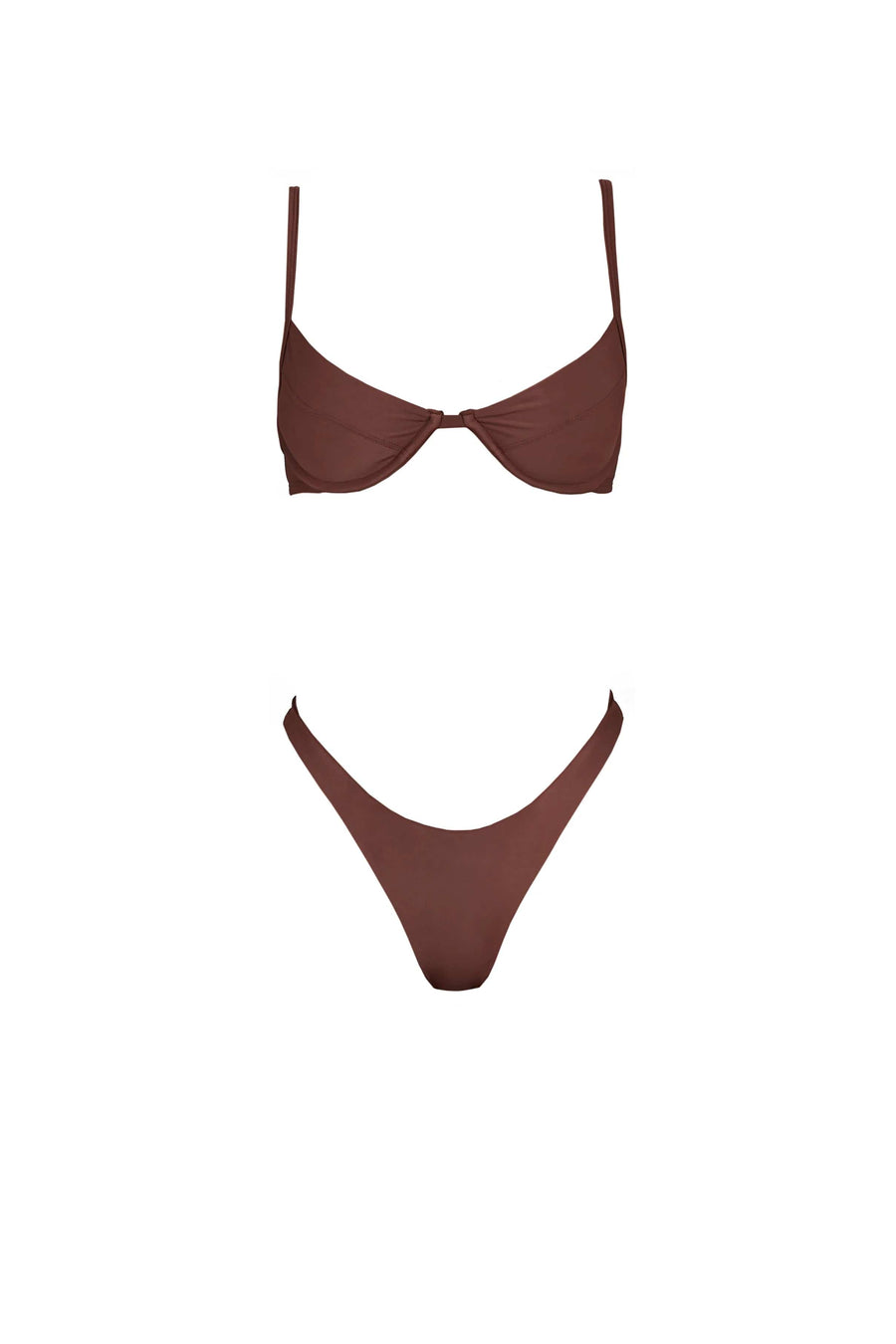 BELLA bra - cacao  -  SWIM TOPS  -  B Ā M B A S W I M