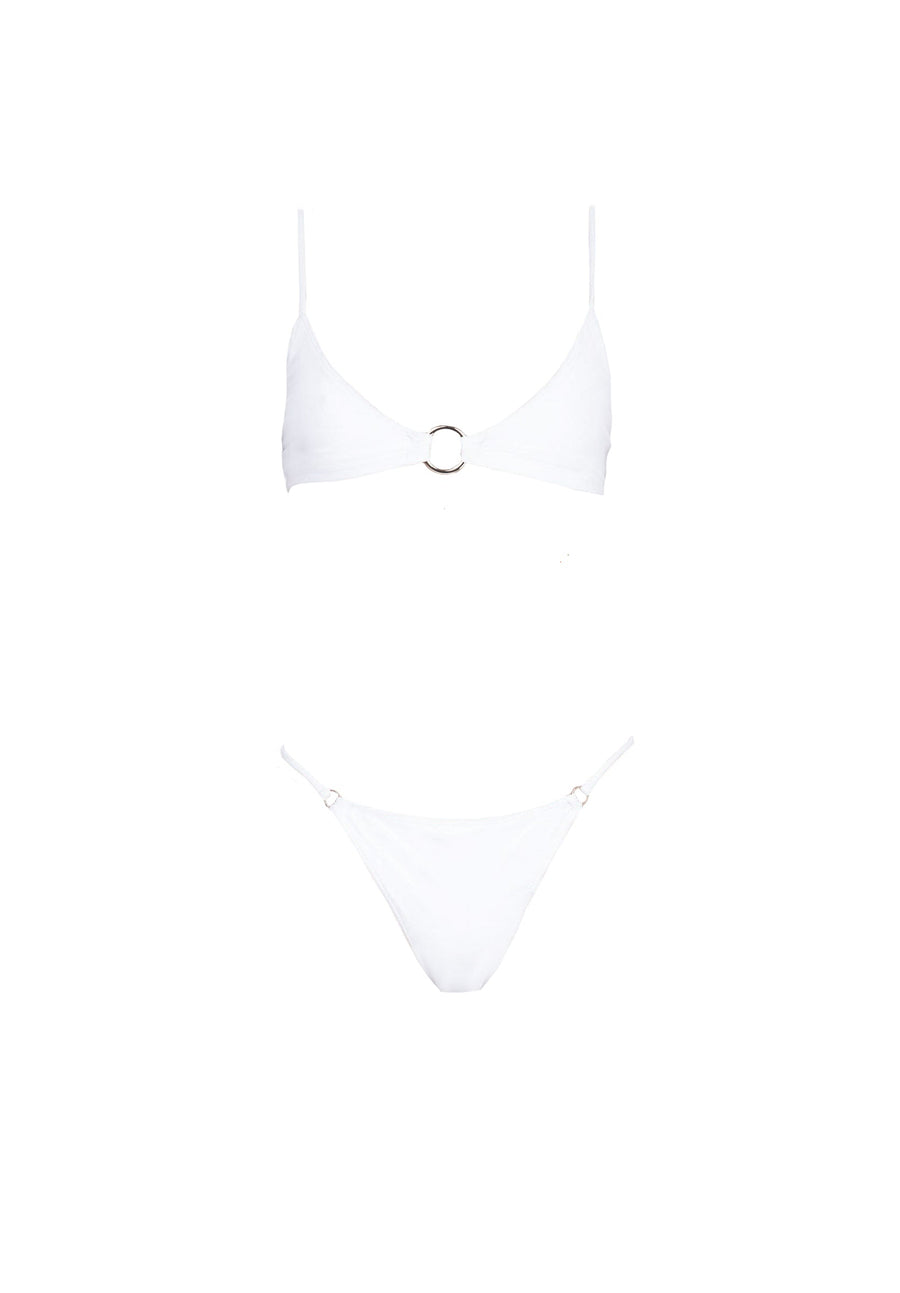 RINGLEADER top – pure white  -  SWIM TOPS  -  B Ā M B A S W I M